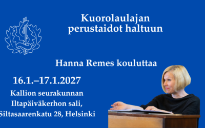 Kuorolaulajan perustaidot 16.–17.1.2027