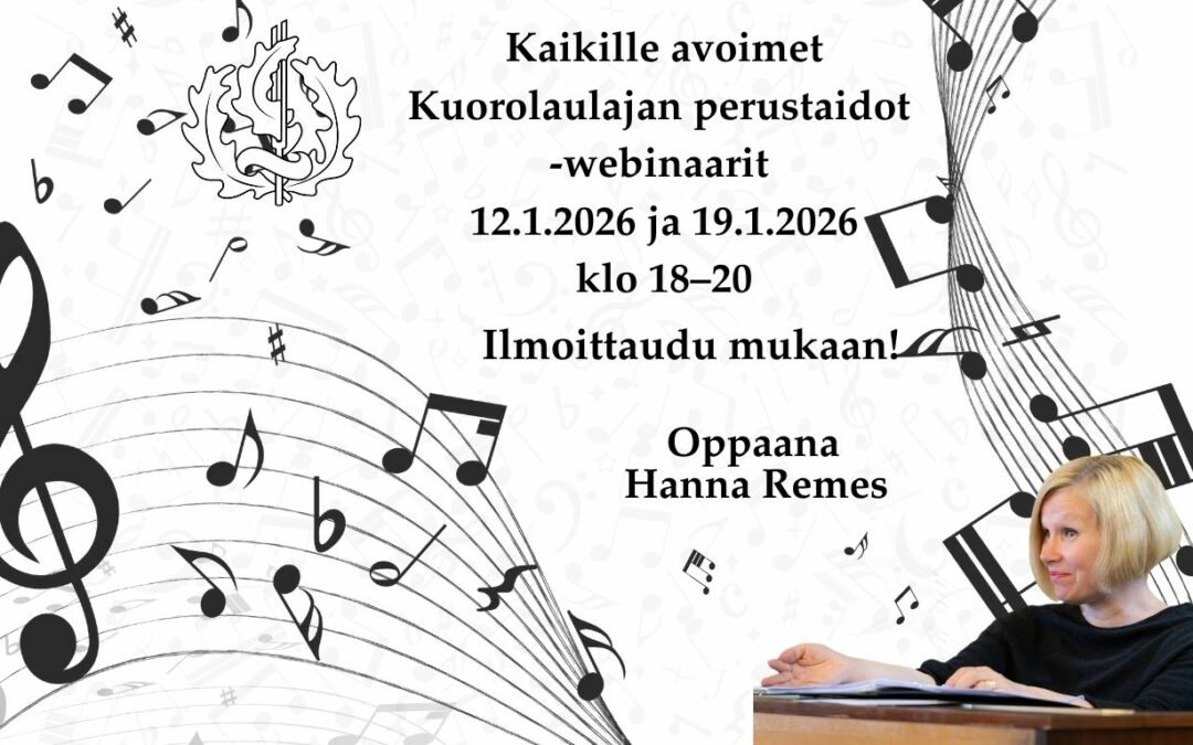 Kuorolaisen perustaidot -webinaarit